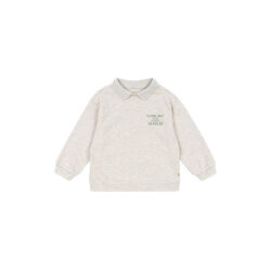 Spotty LS Polo, off white melange Spotty LS Polo, off white melange, Konges Sløjd