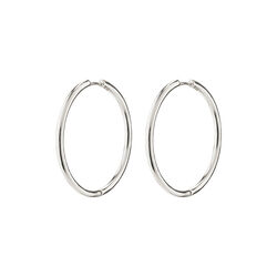 EANNA recycled maxi hoops, silver-plated, Pilgrim