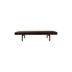 BPS115 Daybed, oiled walnut/dark brown 21001, Bernh. Pedersen & S&oslash;n