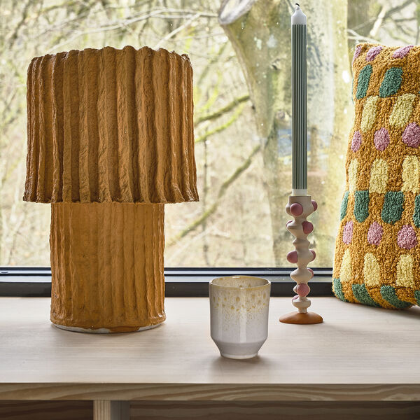 Styles mugg 2 st., gul/gr&auml;ddvit, Villa Collection