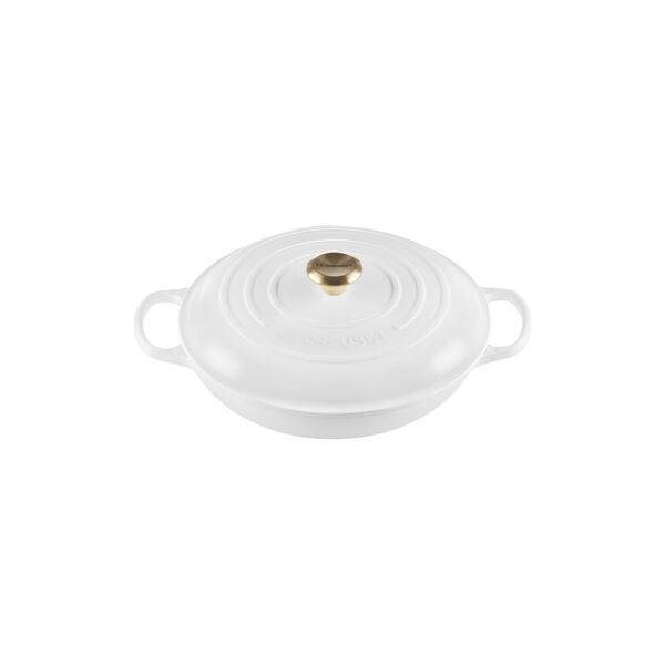 Signature gjutj&auml;rn buff&eacute;tgryta 30 cm, white, Le Creuset