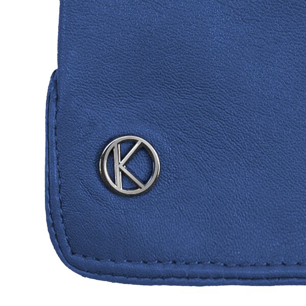 Carla läderhandske, denim blue, Kessler