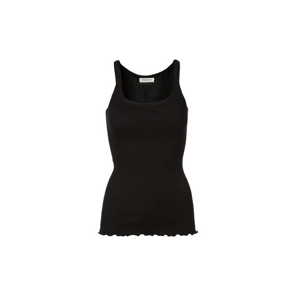 Silk Top w/ Elastic Band, black, Rosemunde