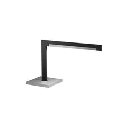 INLAY T2 LINEAR bordslampa, matt black/satin silver, LIGHT-POINT