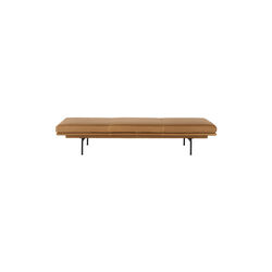 Outline Daybed, refine leather cognac/black, Muuto