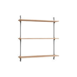 Wall Shelving Standard, oak/stainless steel, MOEBE
