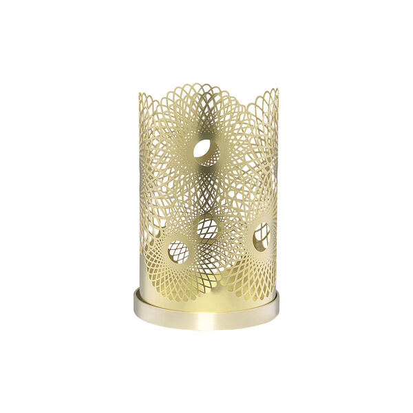 Feather ljusstake, m&auml;ssing, Skultuna