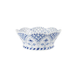 Blue Fluted Full Lace Fruit basket, Royal Copenhagen