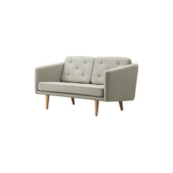 FF2002 No. 1 Sofa 2P 143 cm, mood 1101/oak light oil, Fredericia Furniture