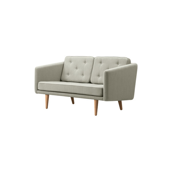 FF2002 No. 1 Sofa 2P 143 cm, mood 1101/oak light oil, Fredericia Furniture