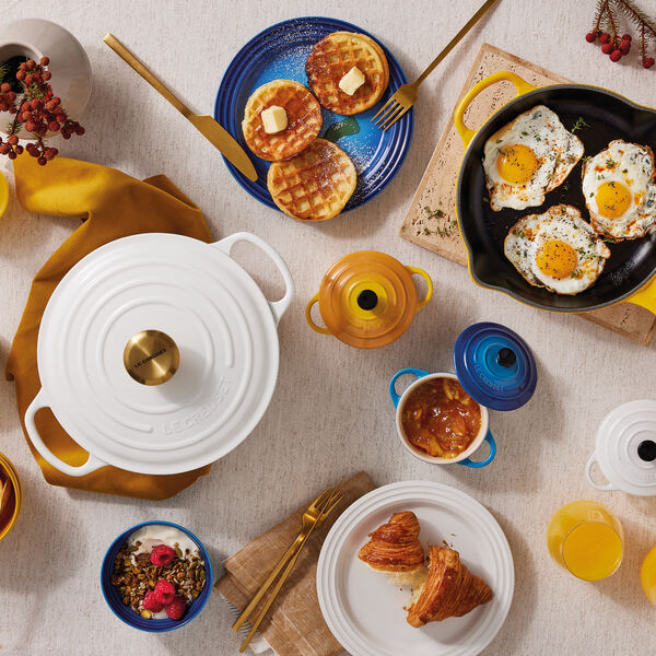 Signature rund gryta &Oslash; 24 cm, vit, Le Creuset