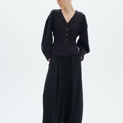 CadieIW Core Barrel Pant, black, InWear