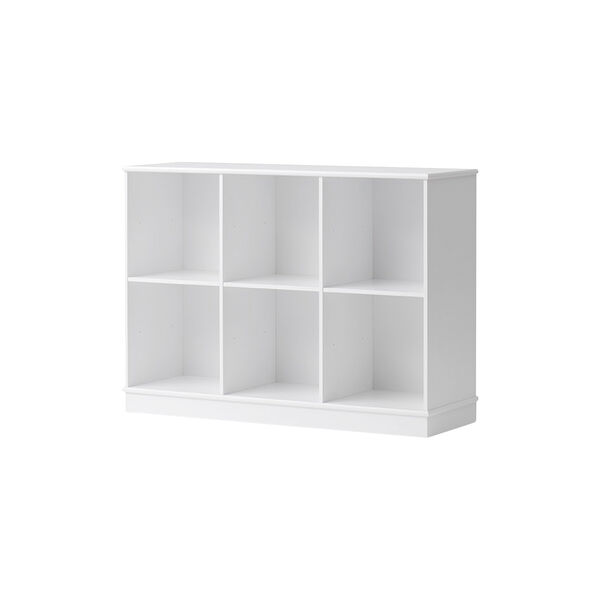 Wood Shelving Unit 3x2 Horizontal with Base Wood Shelving Unit 3x2 Horizontal with Base, Oliver Furniture