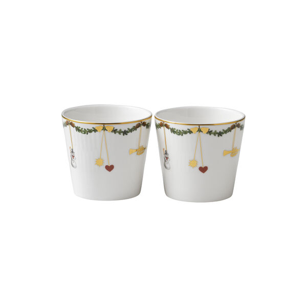 Star Fluted Christmas serveringskopp, 2 st. Star Fluted Christmas serveringskopp, 2 st., Royal Copenhagen