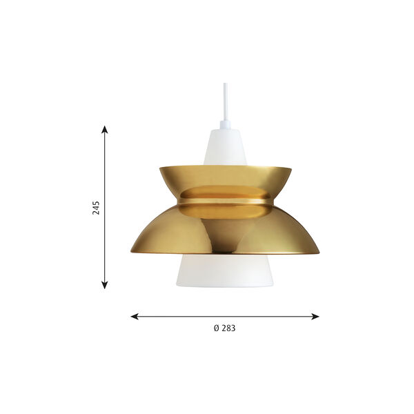 Doo-Wop pendel, mässing, Louis Poulsen