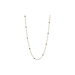 Lola necklace, guld/marine, ENAMEL Copenhagen
