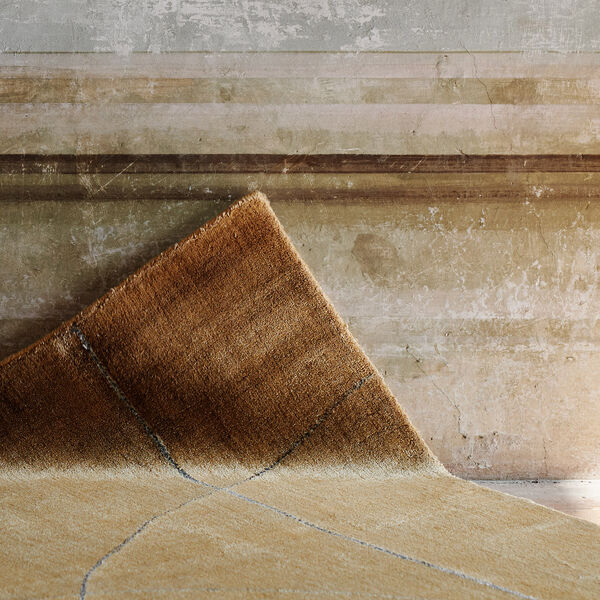 Circulus golvmatta, ochre, Linie Design