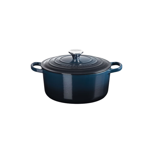 Signature gjutj&auml;rn rund gryta &Oslash; 26 cm, nuit, Le Creuset