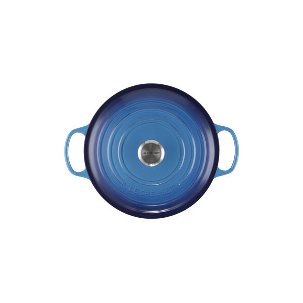 Signature gjutj&auml;rn rund gryta &Oslash; 28 cm, azure blue, Le Creuset