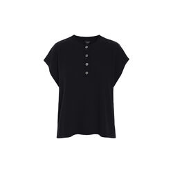 Kumo cashmere blus med knappar, black, BITTE KAI RAND
