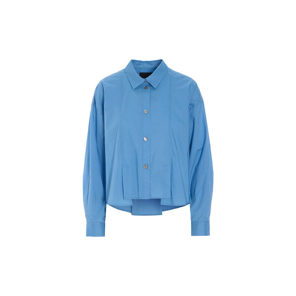 Core cotton skjorta med veck, lake blue, BITTE KAI RAND