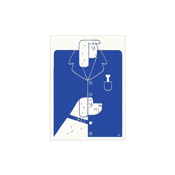 Blue Dog, Poster & Frame