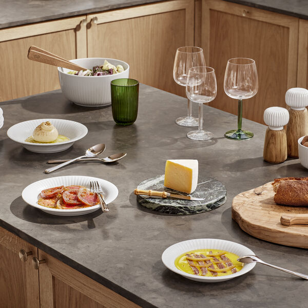 Hammersh&oslash;i djup tallrik &Oslash; 21 cm, vit, K&auml;hler