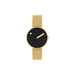 Picto armbandsur, black/gold, PICTO