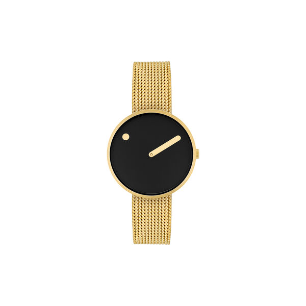 Picto armbandsur, black/gold, PICTO