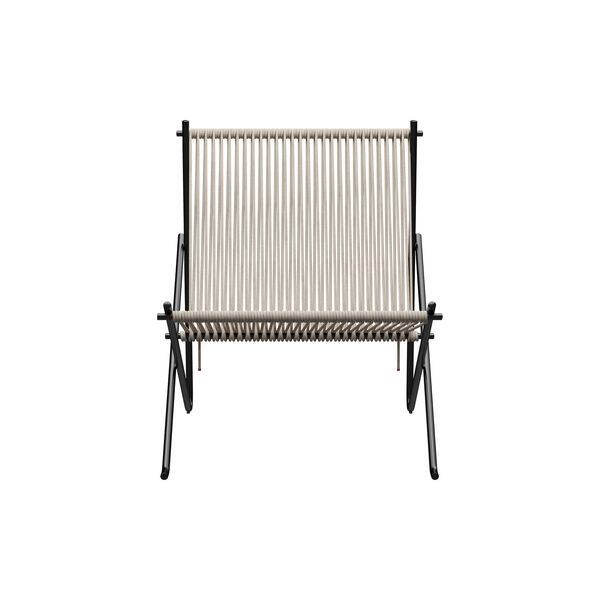 PK4&trade; stol, svart/naturlig, Fritz Hansen