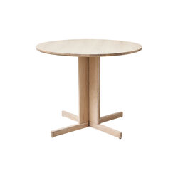 Trefoil Round Table, white oak, Form & Refine