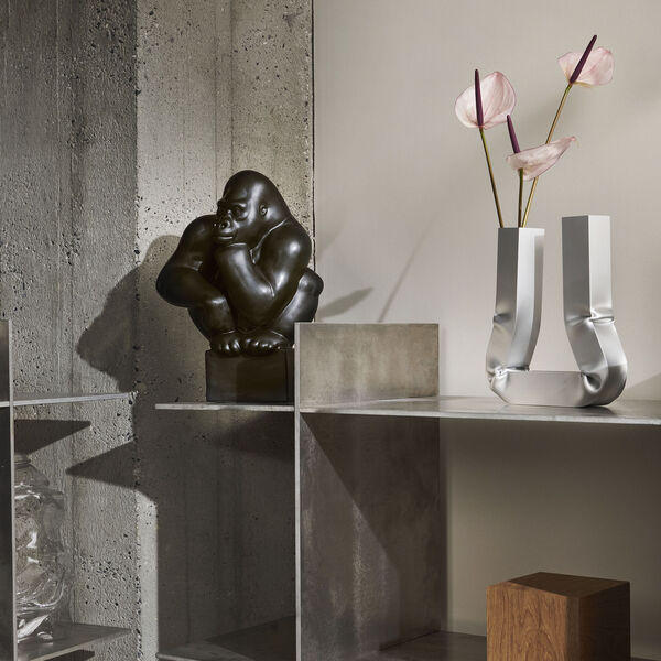 Gorilla figurine Head resting on hand, Royal Copenhagen