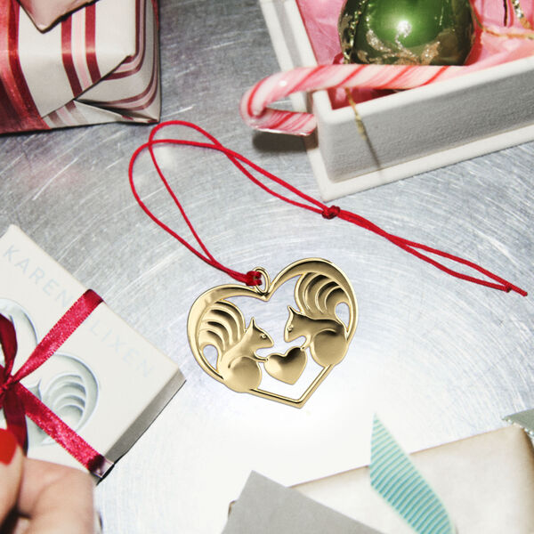 Nuts about you ornament, f&ouml;rgylld, Rosendahl