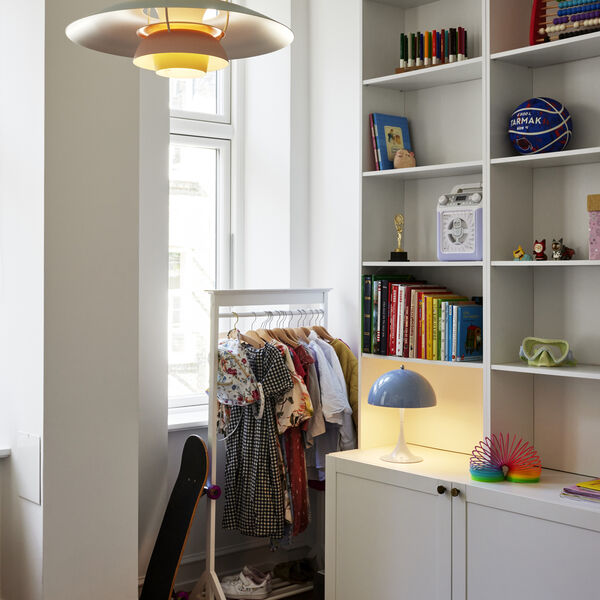 PH 5 Pastels pendel, blue/rose/peach, Louis Poulsen