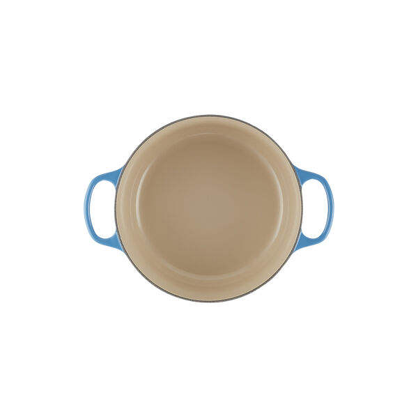 Signature gjutj&auml;rn rund gryta &Oslash; 26 cm, azure blue, Le Creuset