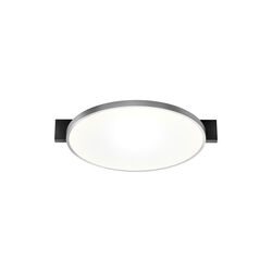 INLAY ROUND C2 taklampa, matt black/satin silver, LIGHT-POINT