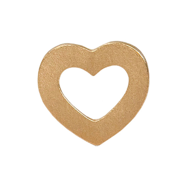 Petit Open Love Heart Earring Single, gold, Stine A Jewelry