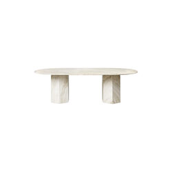 Epic Elliptical Dining Table, neutral white Epic Elliptical Dining Table, neutral white, GUBI