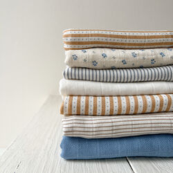 Muslinfilt 3-pack, classic stripes camel, Cam Cam Copenhagen