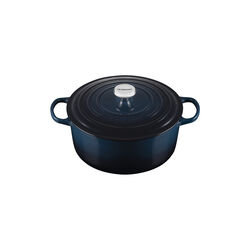 Signature gjutj&auml;rn rund gryta &Oslash; 28 cm, nuit, Le Creuset