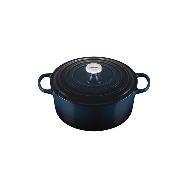 Signature gjutj&auml;rn rund gryta &Oslash; 28 cm, nuit, Le Creuset
