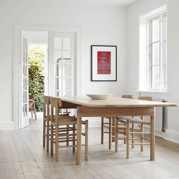 Post Table matbord 265 cm, s&aring;pbehandlad ek, Fredericia Furniture