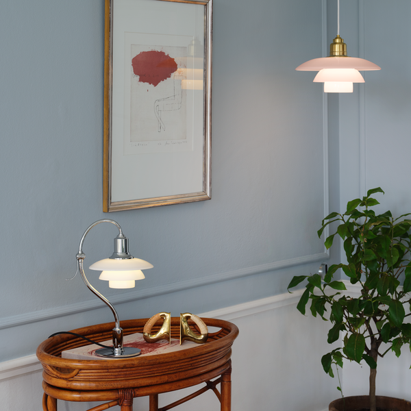 PH 2/2 Question Mark Chrome bordslampa, Louis Poulsen