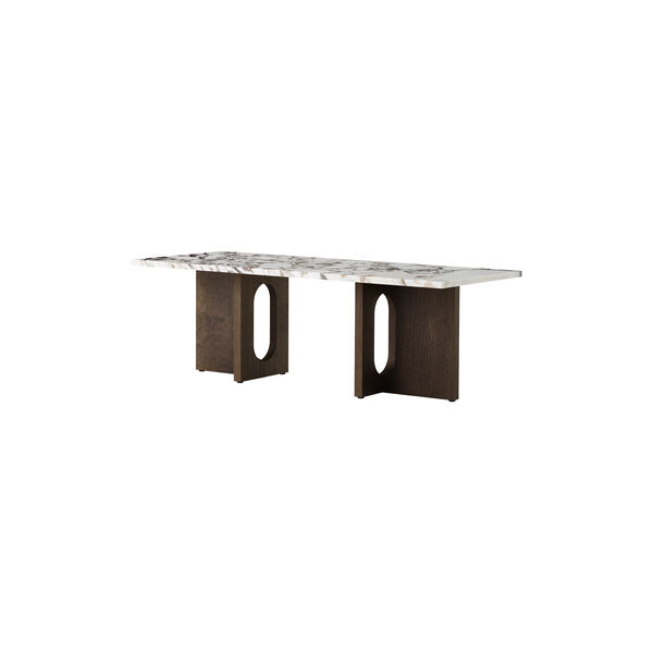 Androgyne Lounge Table | Dark Stained Oak/Calacatta Viola, Audo Copenhagen