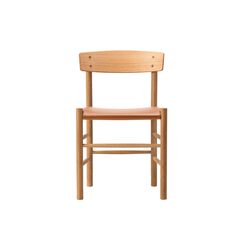 J39 Mogensen Chair with Seat Upholstery, oiled oak/Omni 307 cognac, Fredericia Furniture