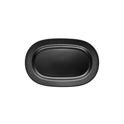 Legio Nova oval serveringsfat 37 cm, black, Eva Trio