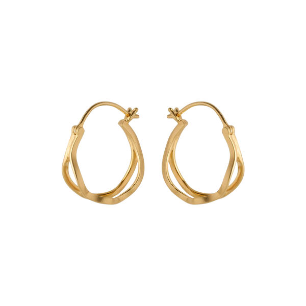 Stream&nbsp;Hoops, guldpl&auml;terat, Pernille Corydon Jewellery