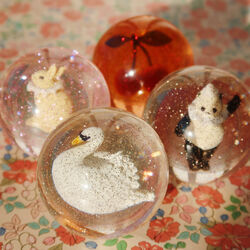 Bouncing Ball Set, cherry/swan, Konges Sl&oslash;jd