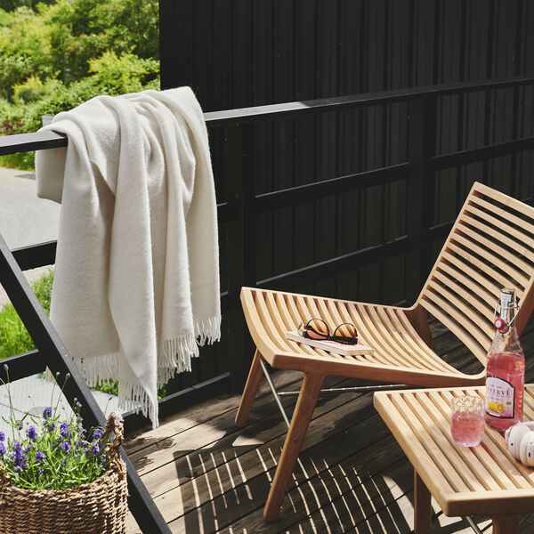 Samsø Throw, 00100 white Samsø Throw, 00100 white, Silkeborg Uldspinderi