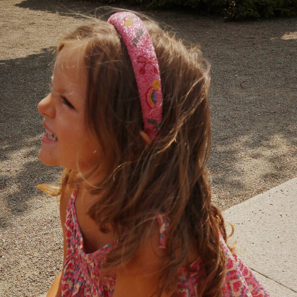 Beaded Hårband, bubblegum, Konges Sløjd